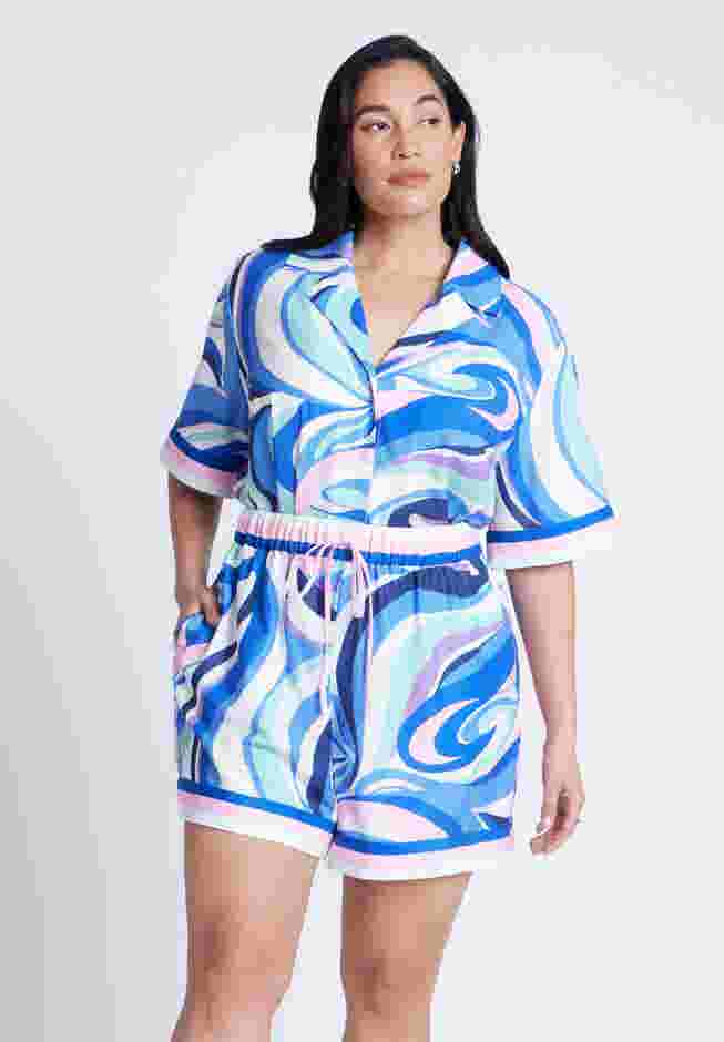 Printed Relaxed Top image number 3