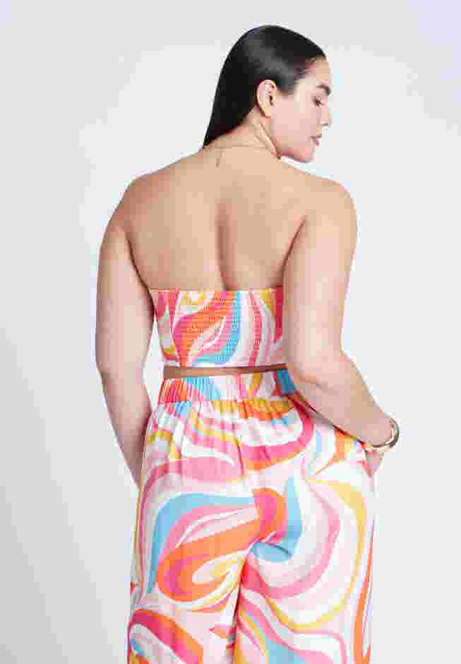 Printed Scarf Top image number 1