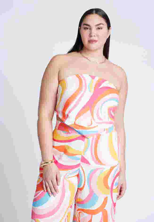 Printed Scarf Top image number 2