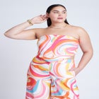 Printed Scarf Top image number null