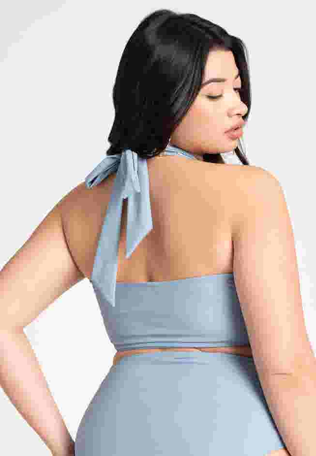 Beaded Halter Tankini image number 1