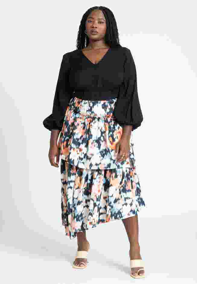 Puff Sleeve Crop Blouse image number 2