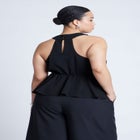 Halter Top With Peplum image number null