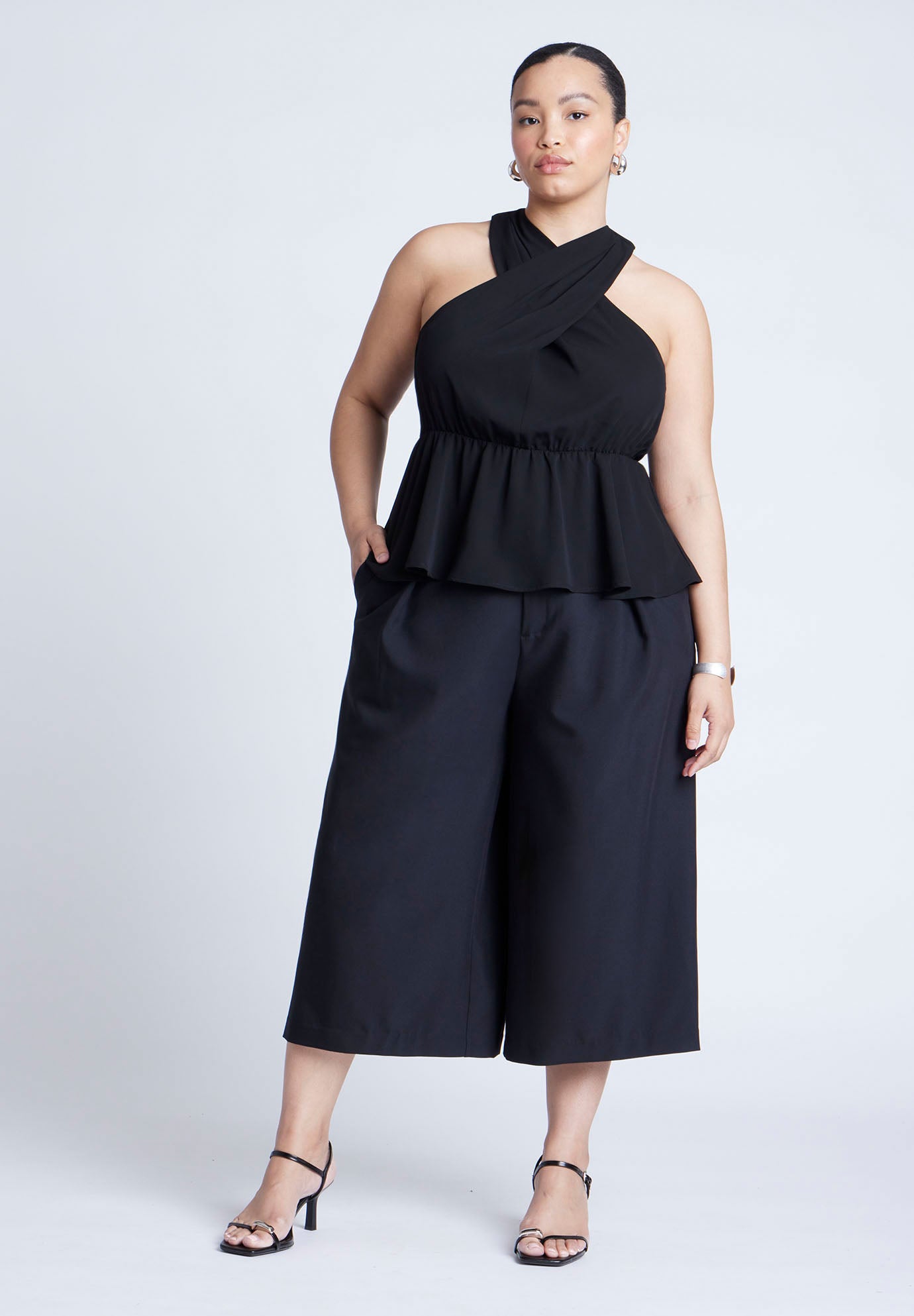 Halter Top With Peplum image number 2