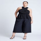 Halter Top With Peplum image number null