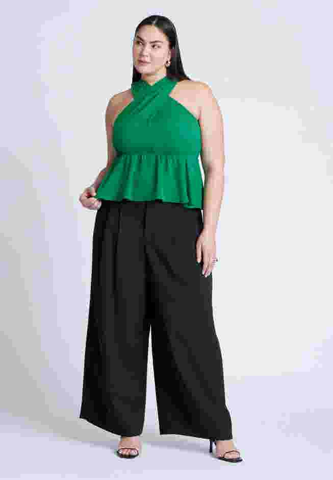 Halter Top With Peplum image number 3