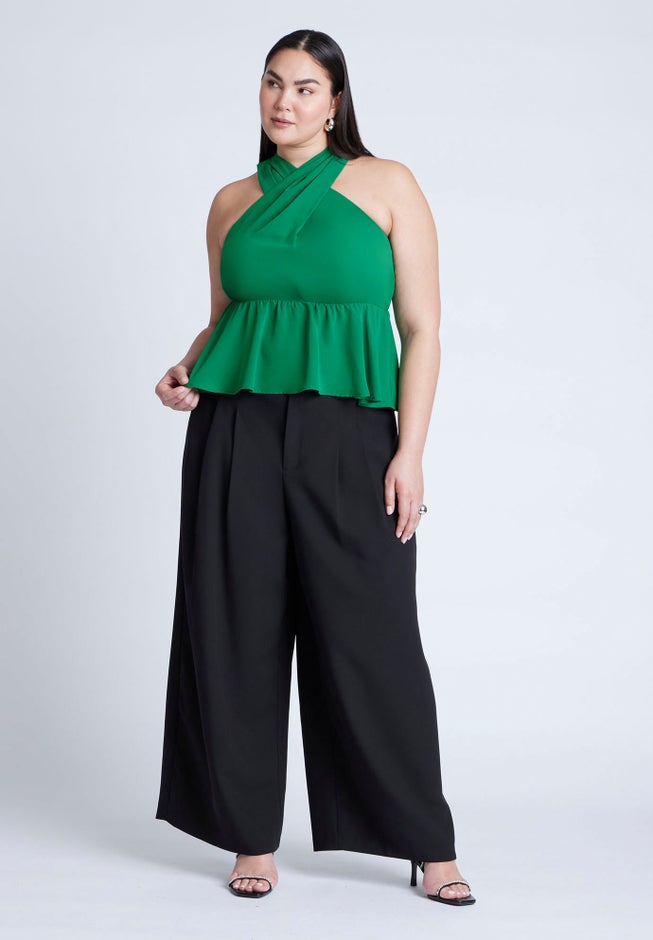 Halter Top With Peplum image number 3