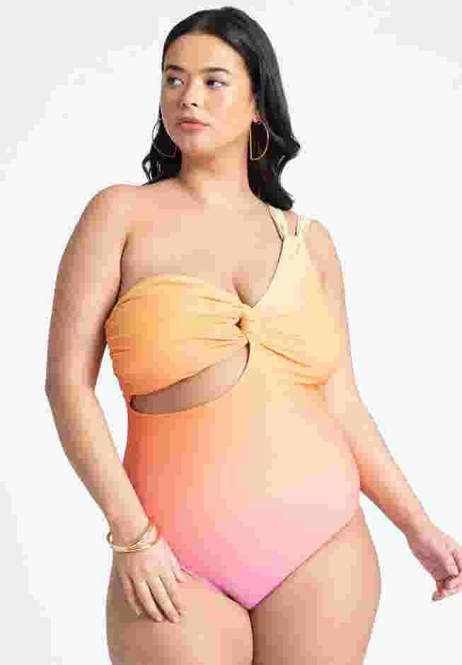One Strap Cutout Detail One Piece image number 0