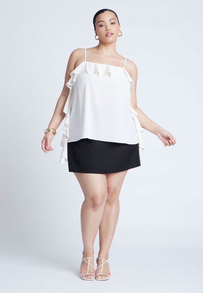 Flounced Neckline Cami image number 2