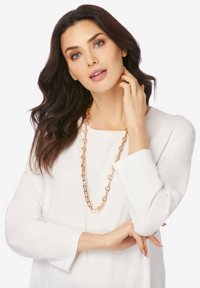 Long Chainlink Necklace image number 0