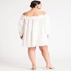 Ruffle Neckline Mini Dress image number null