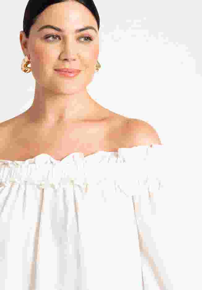 Ruffle Neckline Mini Dress image number 3