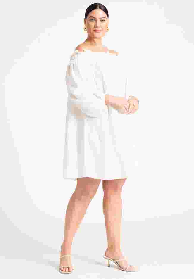 Ruffle Neckline Mini Dress image number 0