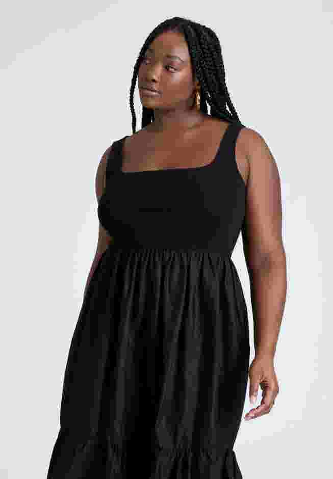 Mixed Fabric Tank Dress image number 2