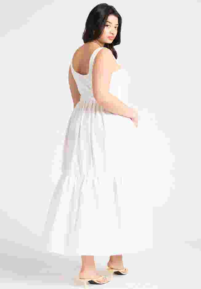 Mixed Fabric Tank Dress image number 1