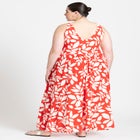 Printed Flare Skirt Maxi Dress image number null