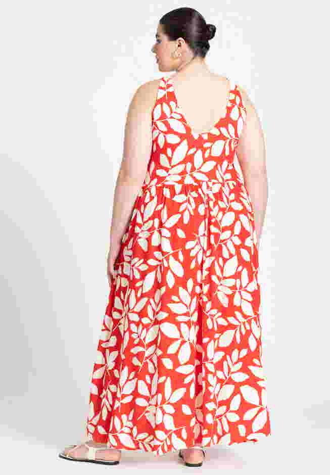 Printed Flare Skirt Maxi Dress image number 1