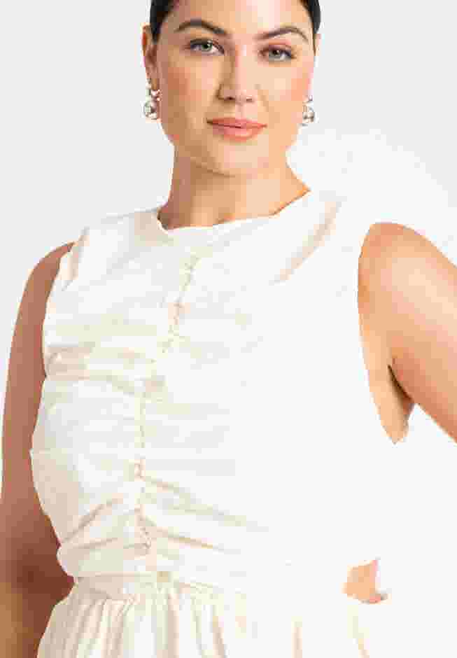 Shirred Bodice Midi Dress image number 3