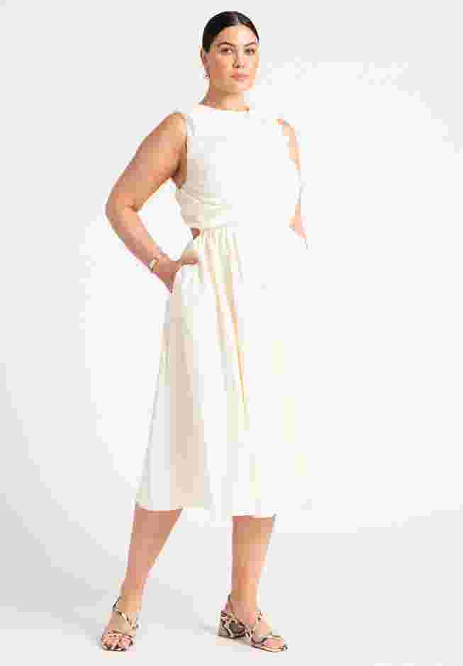 Shirred Bodice Midi Dress image number 0