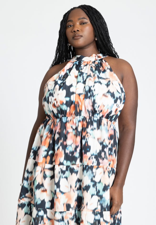 Tiered Floral Maxi Dress image number 2