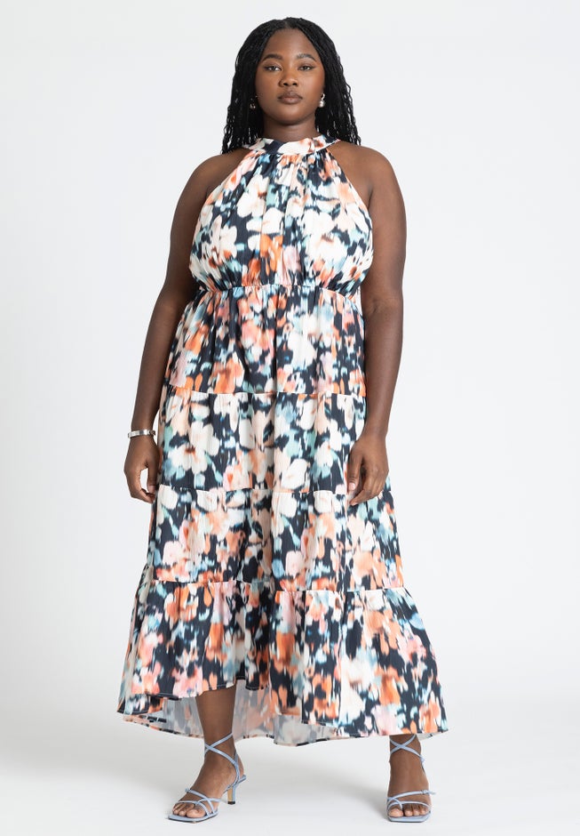 Tiered Floral Maxi Dress image number 0