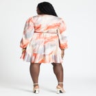 Ruffle Hem Wrap Dress image number null