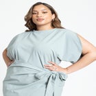 Mini Dress With Tie image number null