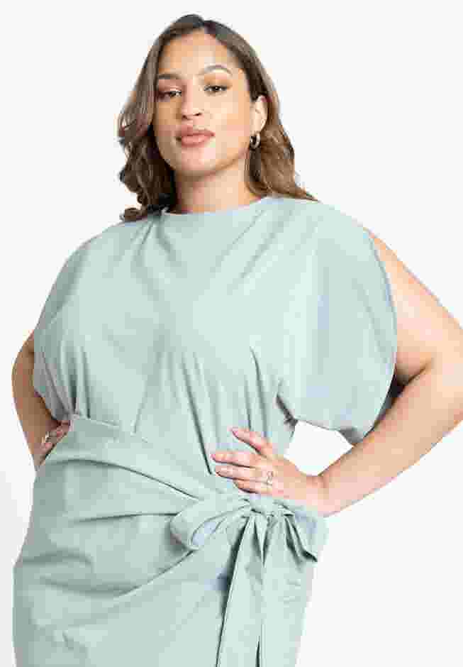 Mini Dress With Tie image number 2