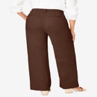 Stretch Cotton Chino Wide-Leg Trouser image number null