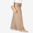 Stretch Cotton Chino Wide-Leg Trouser image number null