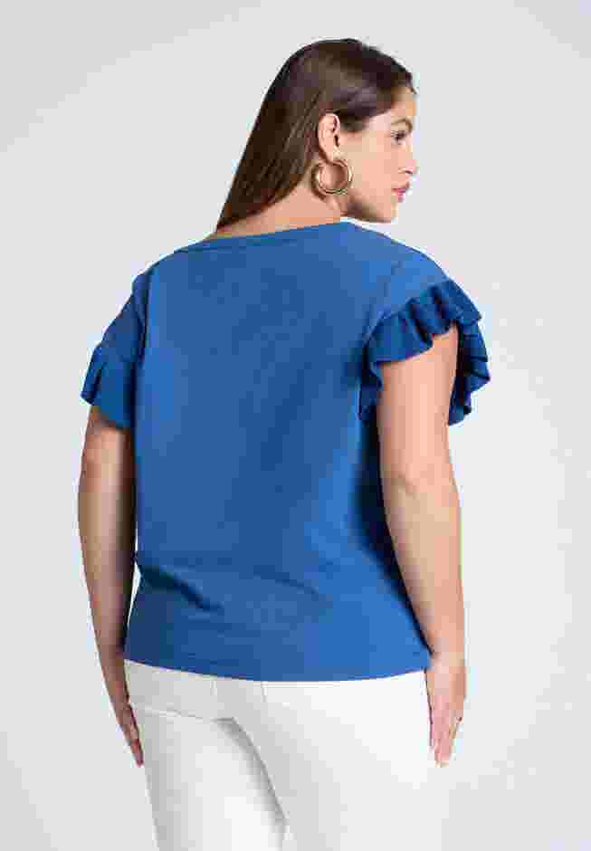 Ruffle Sleeve Tee image number 1
