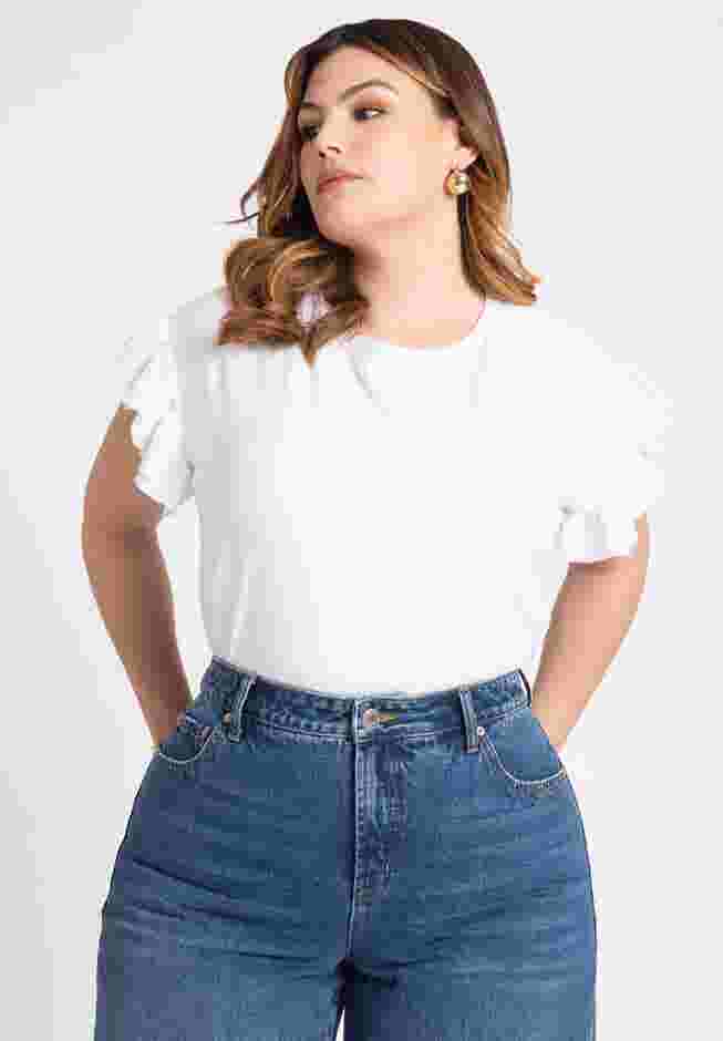 Ruffle Sleeve Tee image number 0