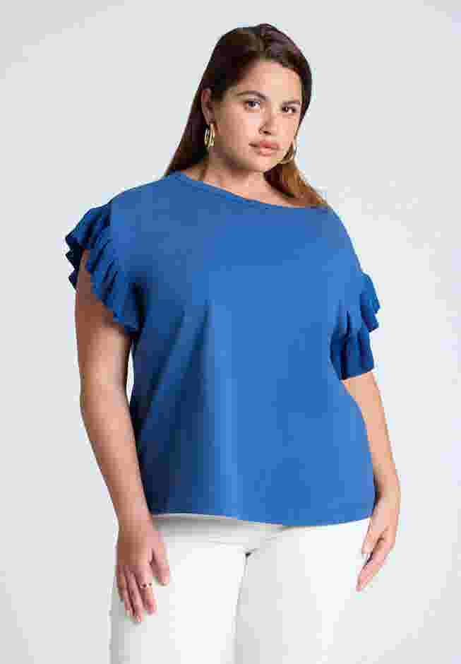 Ruffle Sleeve Tee image number 0