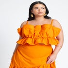 Ruffle Crop Top image number null