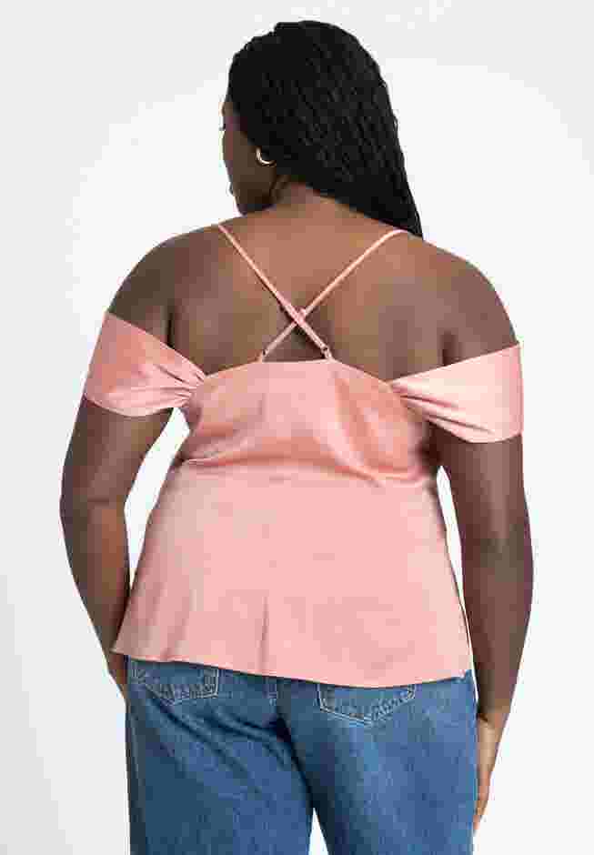 Off The Shoulder Cowl Neck Blouse image number 1