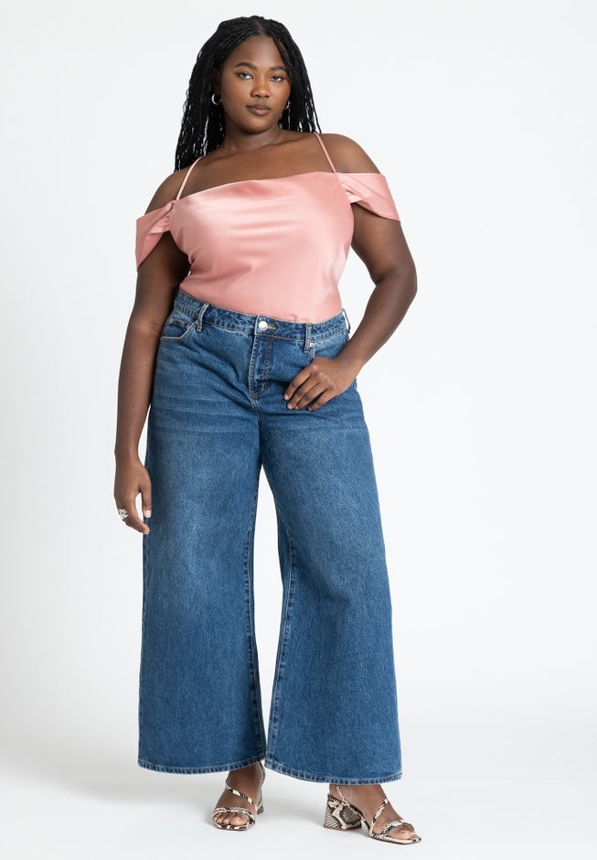 Off The Shoulder Cowl Neck Blouse image number 2