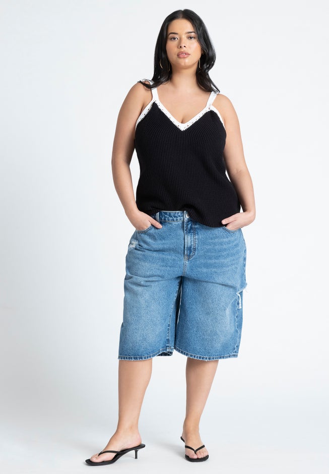 Pointelle Detail Top image number null