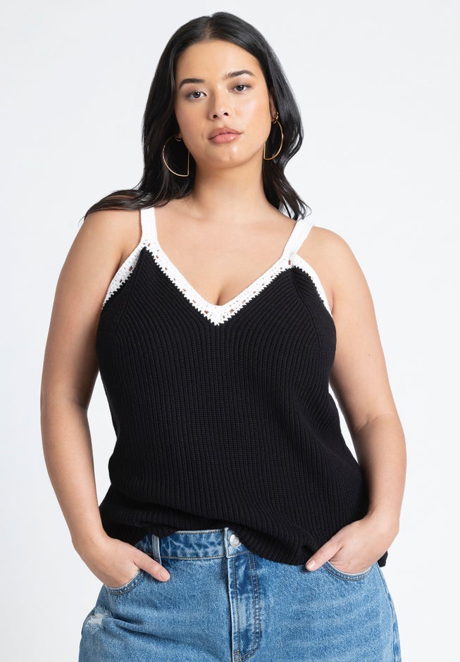 Pointelle Detail Top image number null