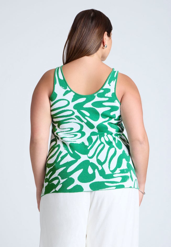 Intarsia Sweater Tank image number 1