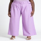 Pleat Detail Pant With Belt image number null