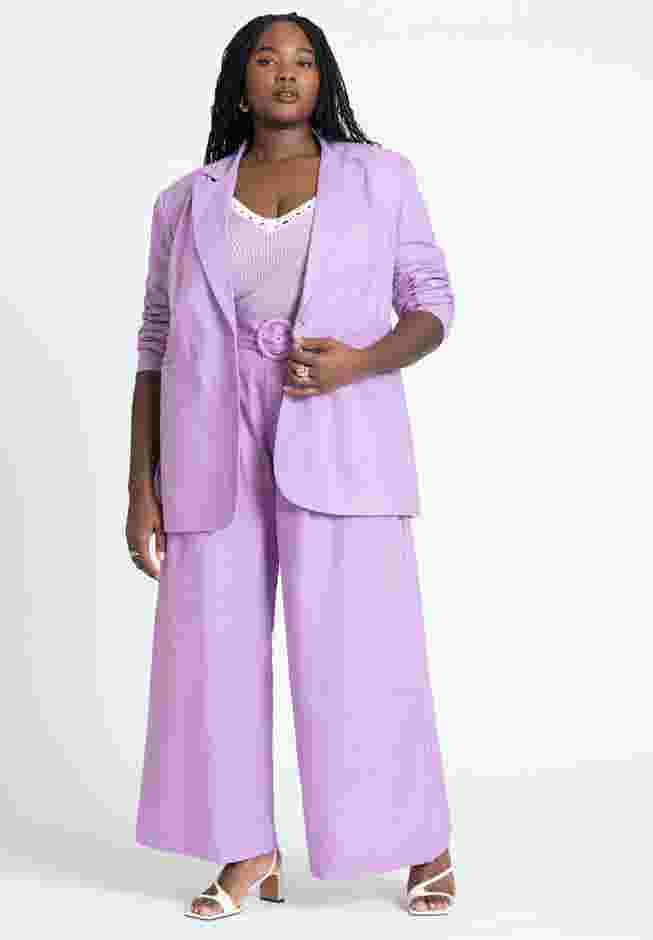 Pleat Detail Pant With Belt image number 3