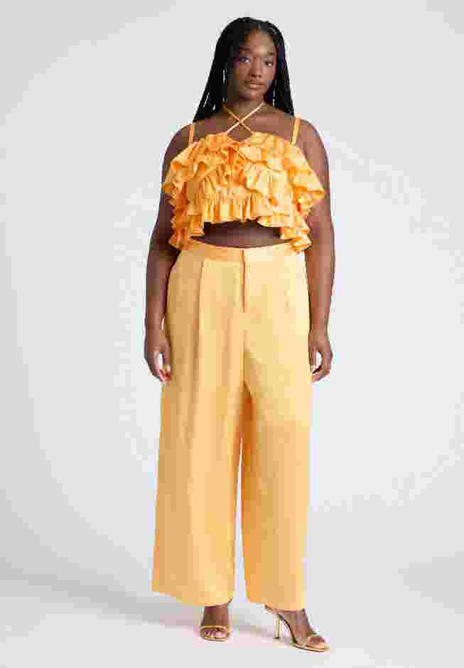 Wide Leg Pant With Pleat image number 0