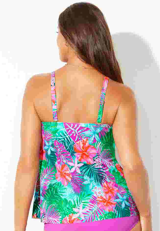 Flyaway Bandeau Tankini Top image number 5