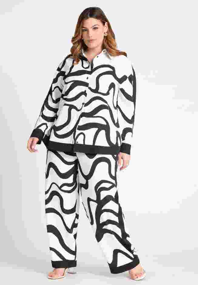 Pull On Border Detail Pant image number 0