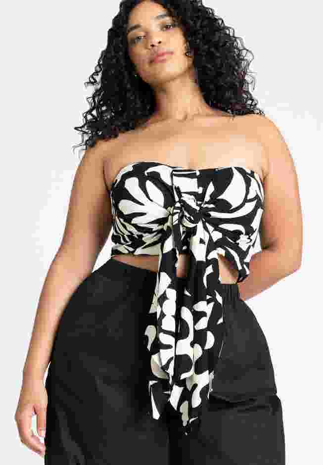 Tie Front Scarf Top image number 2