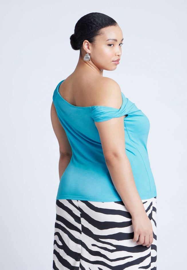 Asym Twist Sleeve Top image number 1