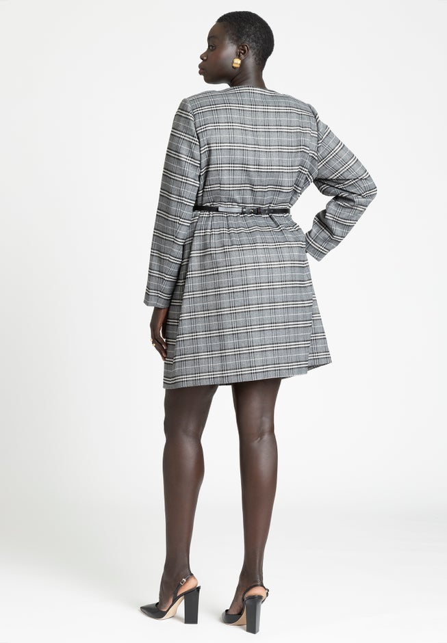 Plaid Mini Dress image number 1