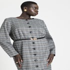 Plaid Mini Dress image number null