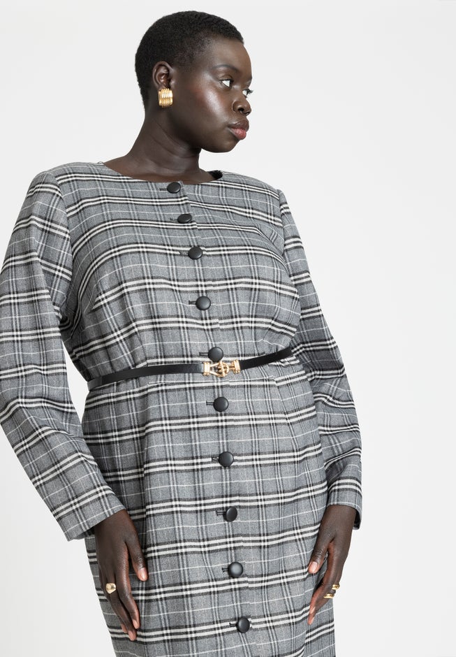 Plaid Mini Dress image number 2