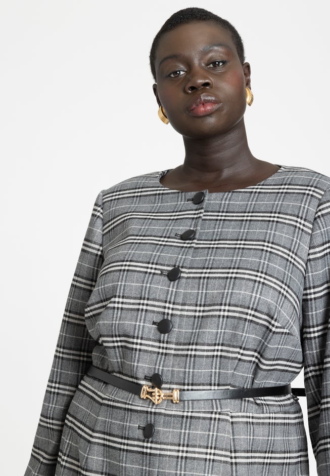 Plaid Mini Dress image number 3